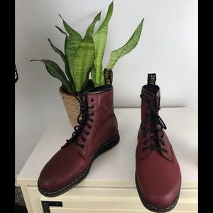 Men’s red leather Dr. martens